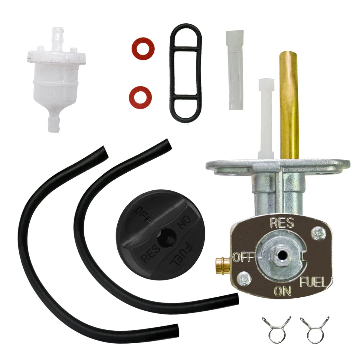 Jdllong 0470-445 Fuel Valve For Arctic Cat 250 300 400 500 2X4 4X4 Shut Off Petcock Tank Switch Replace 0470-344 0470-363 0470-365 0470-401 Atv