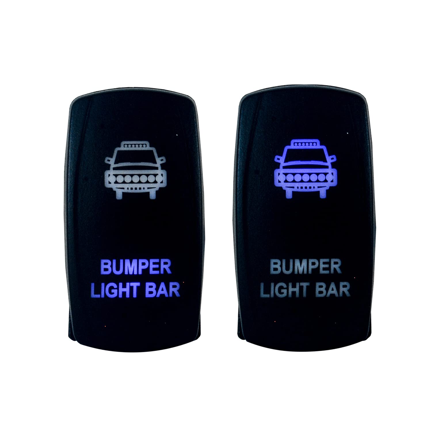 Bumper Light Bar Switch Oz-Usa Laser Blue Led Rocker On/Off Switch Utv Truck Polaris Rzr Xp 900 800 Dash