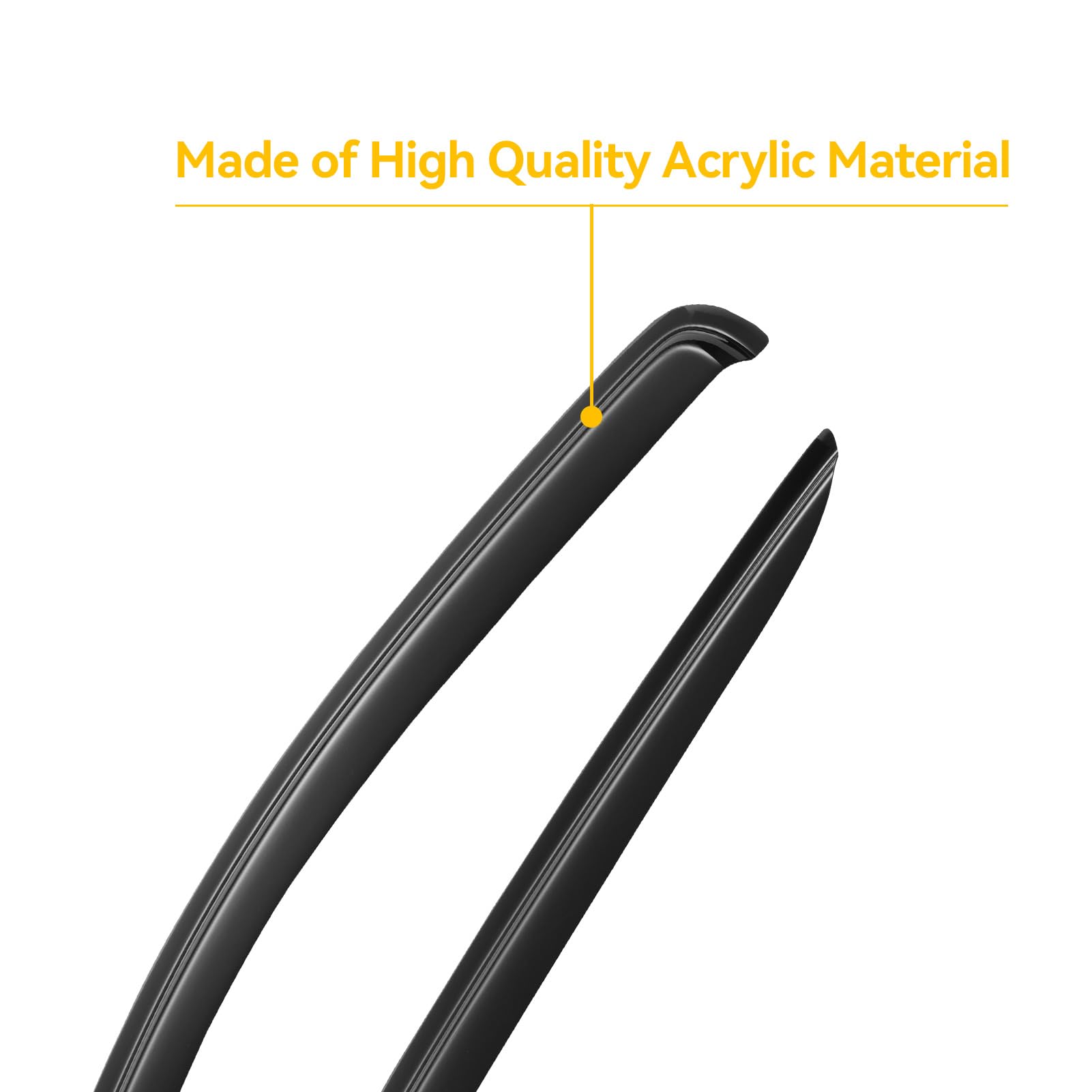 Cxdar Window Rain Guards Vent Visors Shades For 2002-2008 Dodge Ram 1500, Tape-On Window Wind Deflectors Shield For 2003-2009 Ra