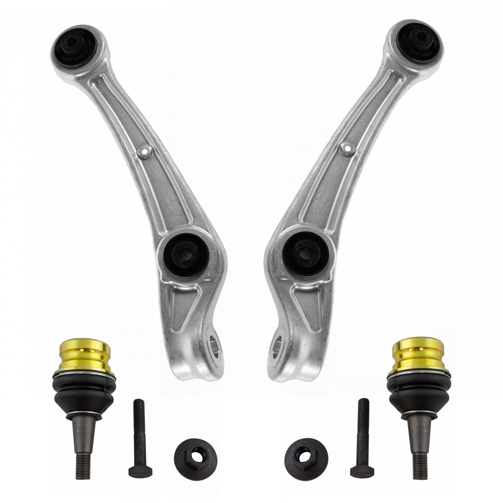 TRQ Front Lower Control Arm with Ball Joint Set - Compatible with Audi A4, A5, A6, A7, Q5, S4, S5 (2008-2012) - Quattro