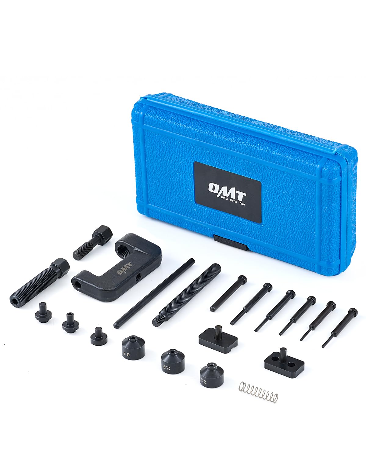 Orion Motor Tech 19Pc Chain Brake Tool Kit With C Frame 3 Anvils 5 Break Tips, Dirtbike Atv Bicycle Motorcycle Chain Tool Chain 
