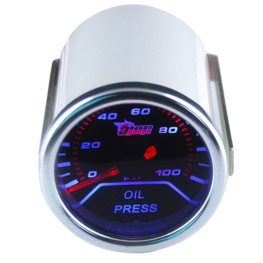 Esupport Car 2'' 52Mm Oil Press Gauge Meter Pressure Automotive