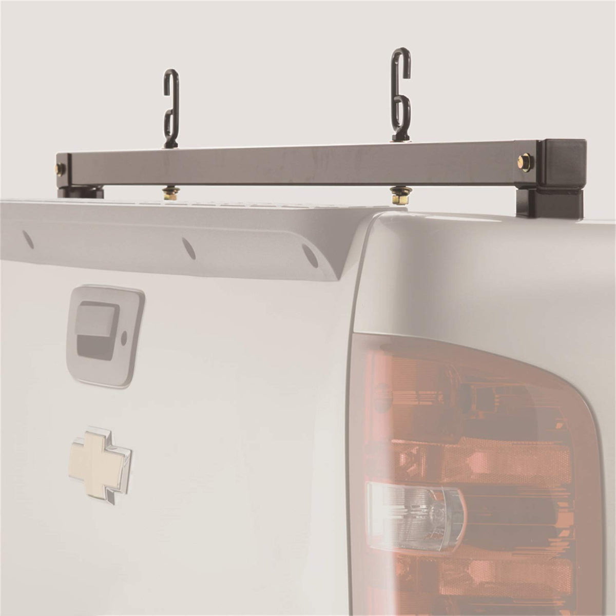 Realtruck Backrack Truck Bed Rear Bar | Black, No Drill | 11523 | Fits 2015-2022 Ford F-150; 2017-2022 Ford F-250/F-350/F-450/F-