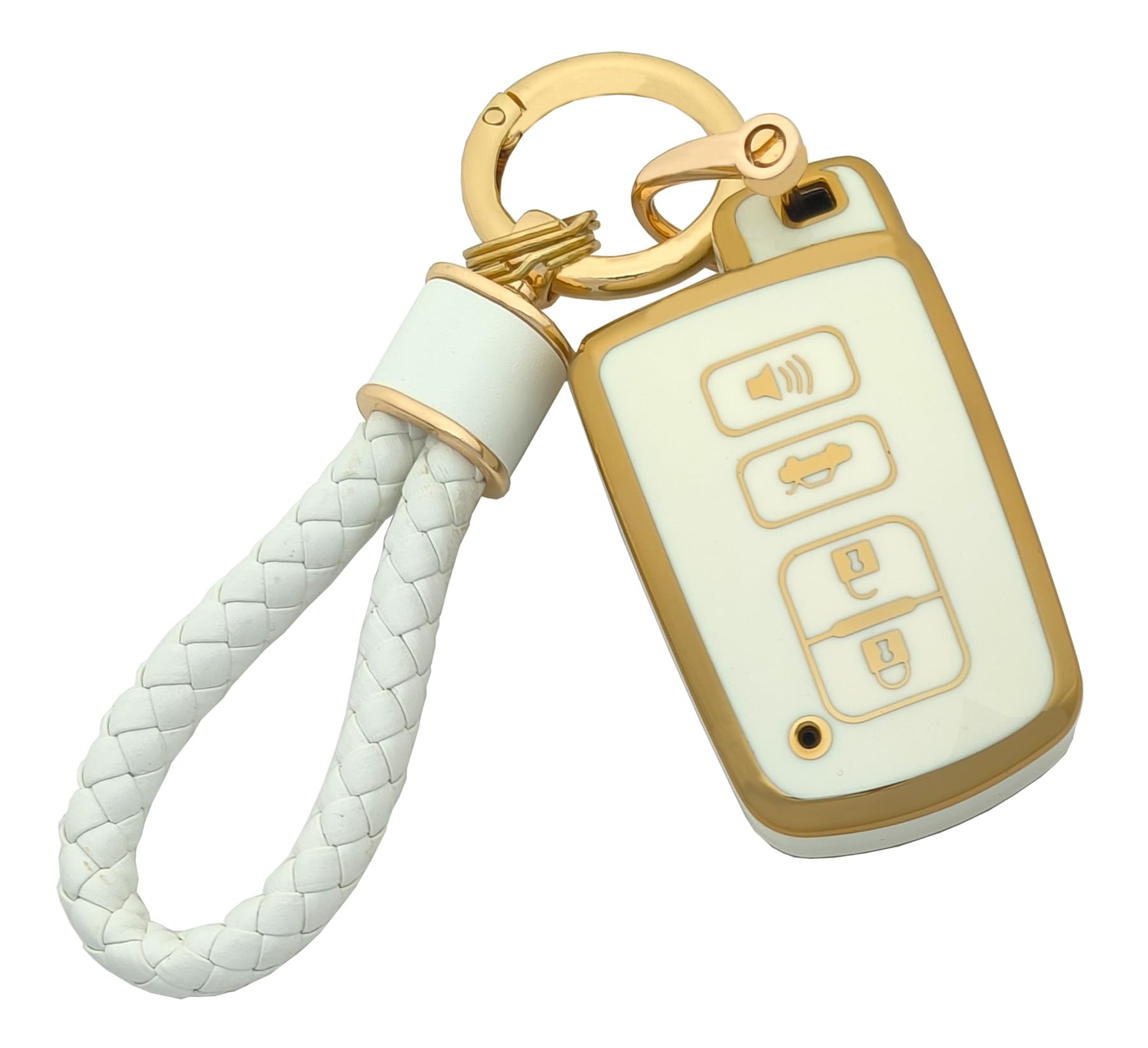 Arruweer Key Fob Cover For Toyota Soft Tpu Key Fob Case Holder Protector Compatiable With Toyota Avalon Camry Corolla Rav4 Sequo