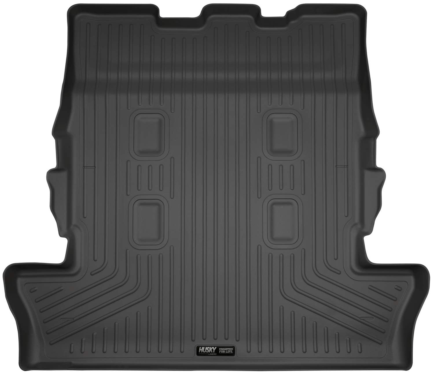 Husky Liners Weatherbeater Cargo Liner | Fits 2013-2021 Lexus Lx570/Toyota L& Cruiser W/ 3Rd Row | Cargo, 1-Pc Black - 25341