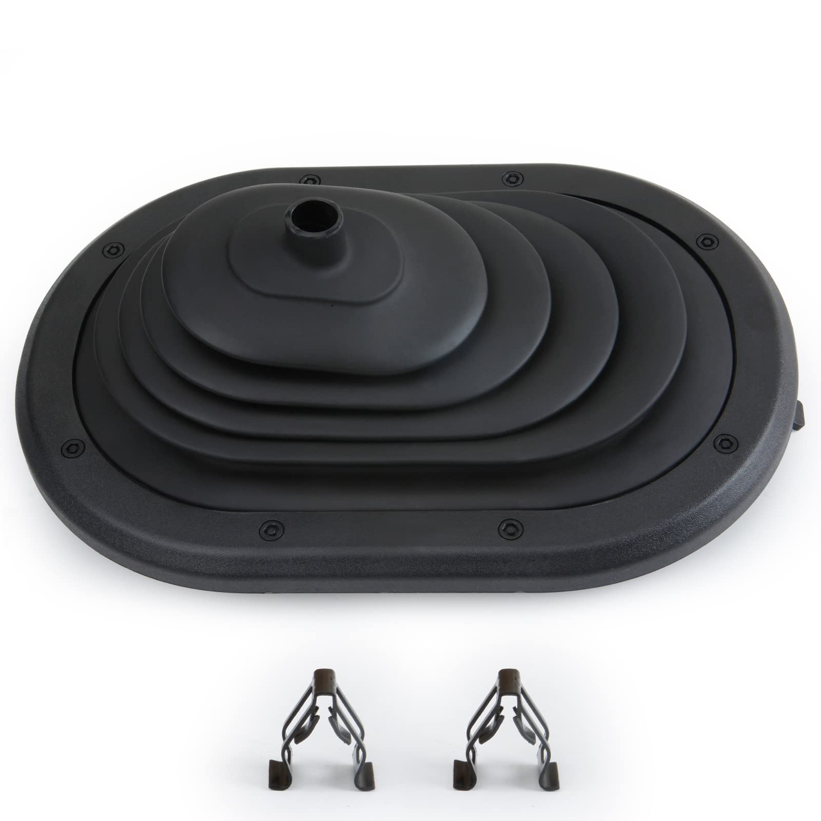 Mitzone Manual Transmission Gear Shifter Boot Cover Compatible With 2007 2008 2009 2010 Jeep Wrangler Jk 3.8L Replace 52060069Ac