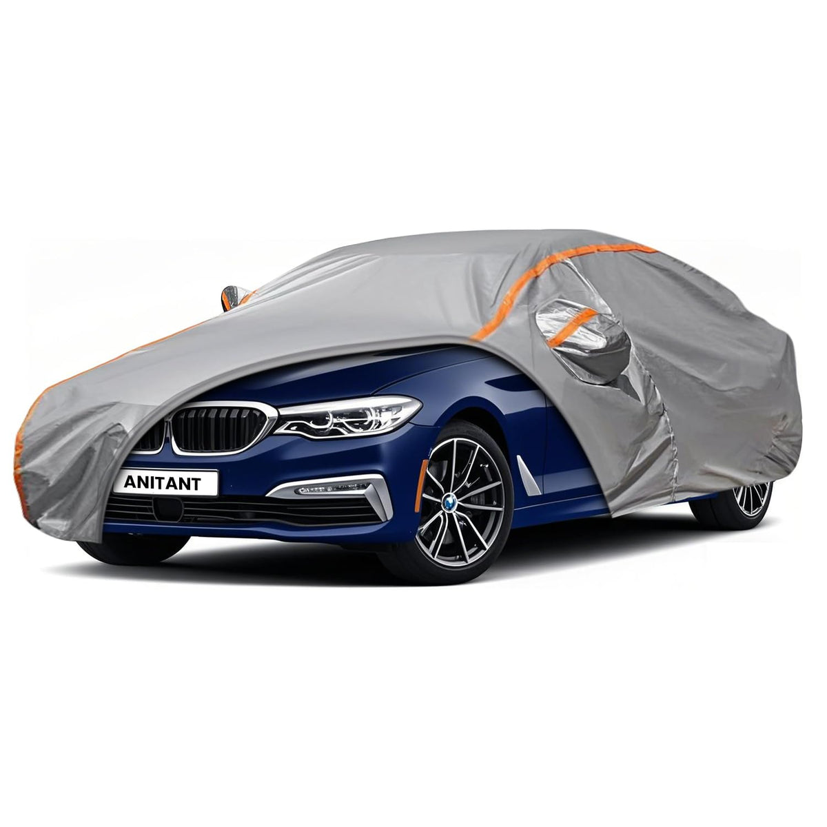 ANITANT Custom Fit BMW 5 Series Car Cover for 528i 530i 535i 540i M5 M550i M550 2007-2025 Outdoor Waterproof Car Cover All Weath
