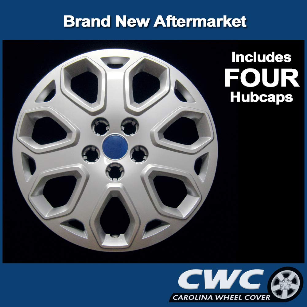 Premium Replica Hubcap Set - Replacement For Ford Focus 2012-2014 - Replacement 16-Inch Wheel Cover (4 Pieces)