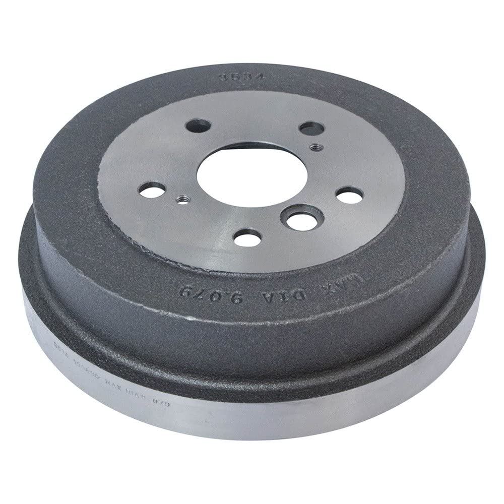 Trq Rear Brake Drum Pair Set For 1992-2006 Toyota Camry / 1999-2003 Toyota Solara