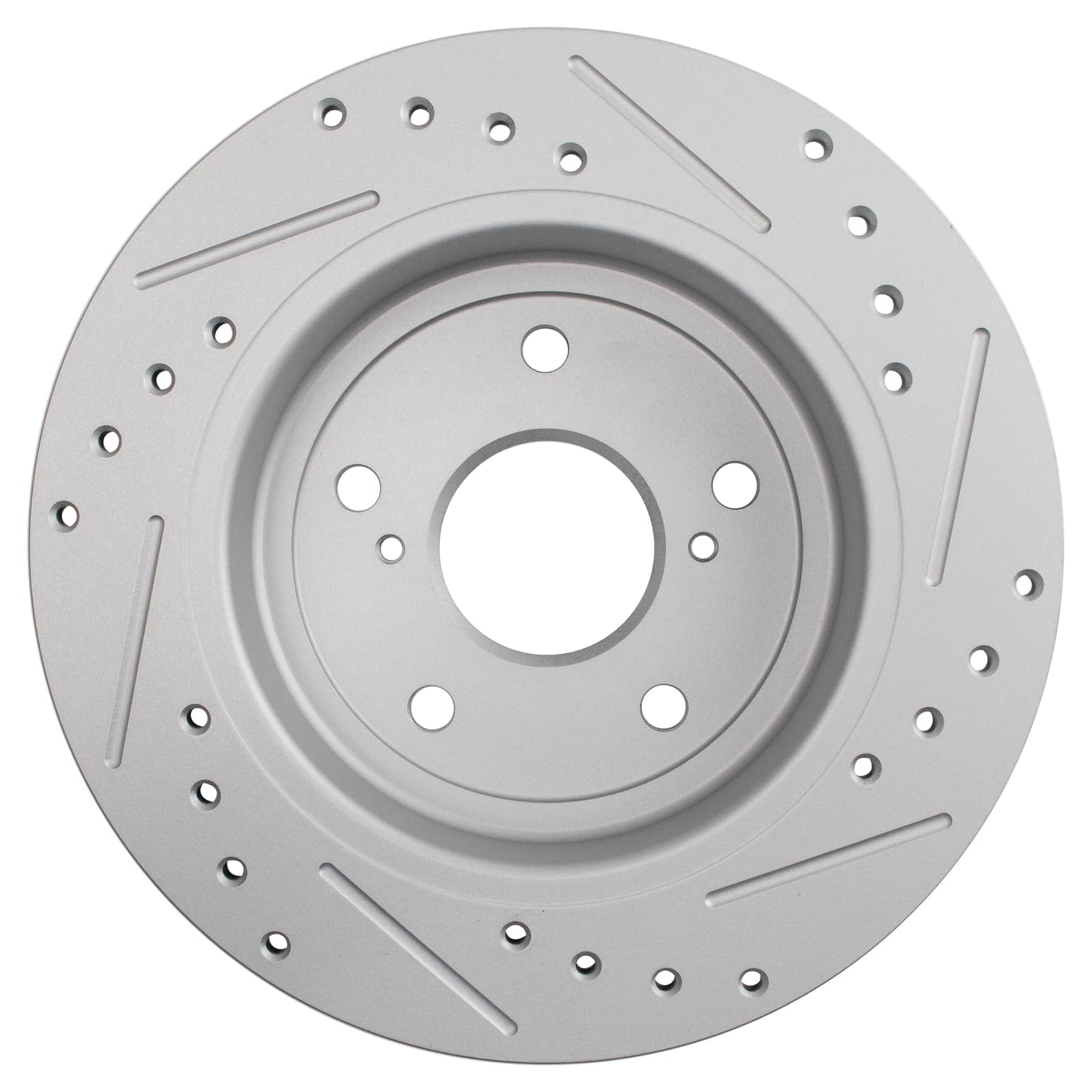 Trq Rear Performance Brake Rotors Set Premium G-Coated Compatible With 2007-2013 Suzuki Sx4
