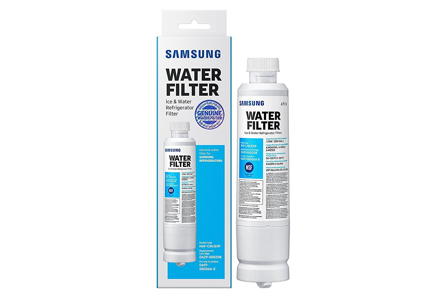 DA29-00020B Refrigerator Water Filter  Compatible with Samsung Refrigerator Water Filter-New