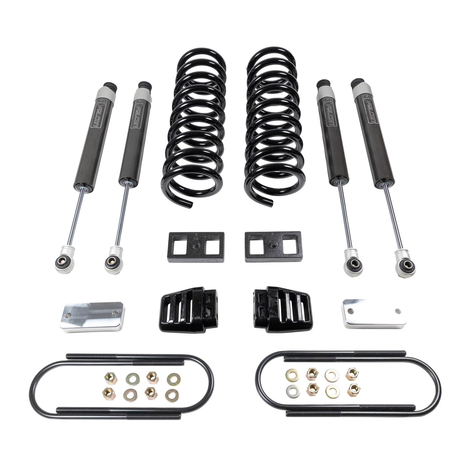 Readylift 49-19330 Coil Spring Lift Kit; 3 In. Lift; W/Front Coils And Rear Blocks/Radius Arm Drop Brackets And Falcon Shocks;