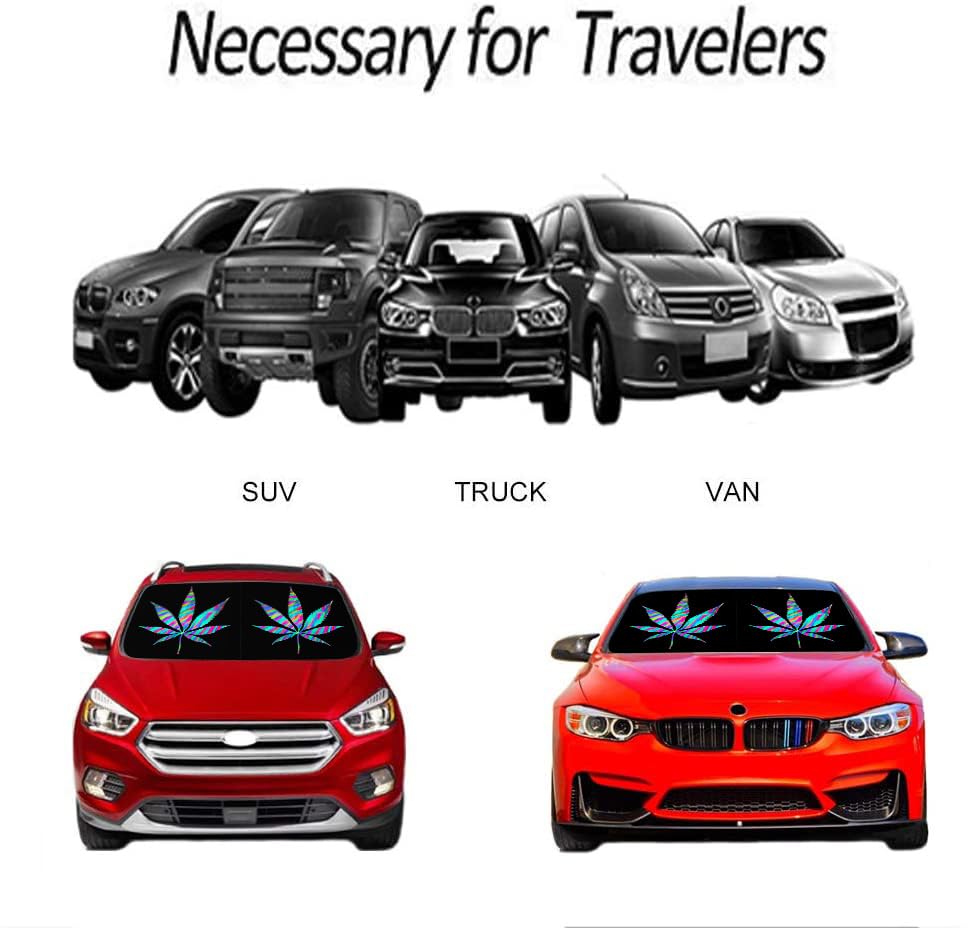 [2025 Upgrade] Maple Leaf Windshield Sun Shades, Sunshade For Car Suv Truck, Keep The Vehicle Cool,Easy To Use Protect The Vehic