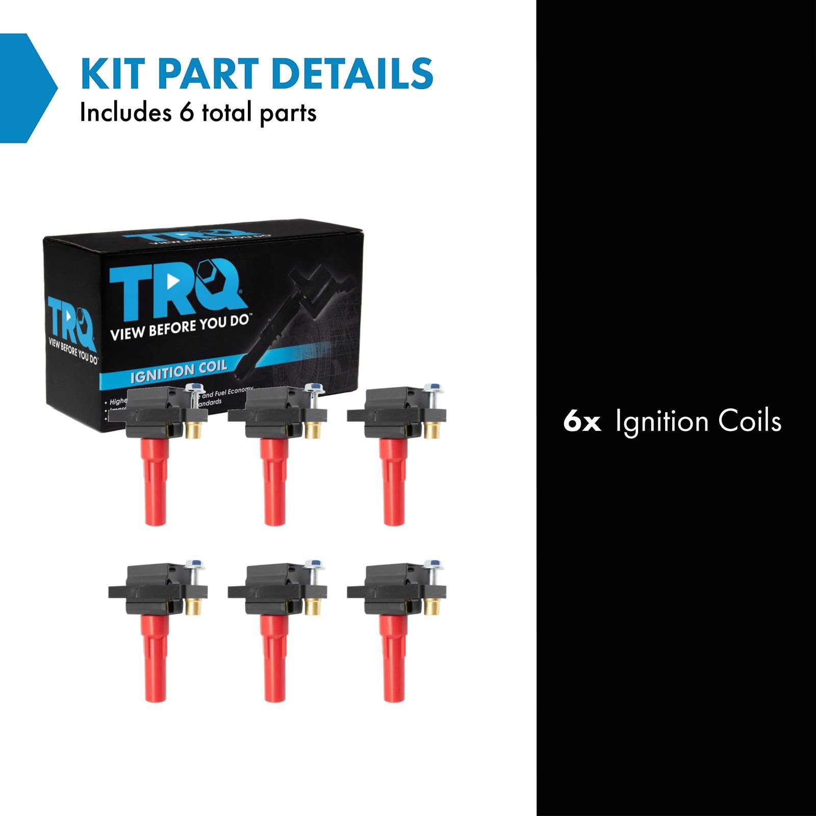 Trq Ignition Coil Set Compatible With 2010-2019 Subaru Legacy Outback 2010-2014 Tribeca