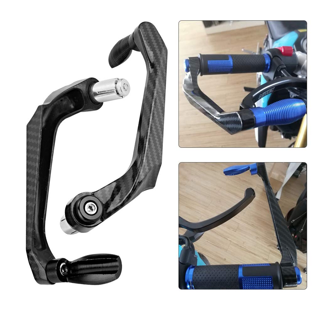 Kimiss Universal 7/8In 22Mm Cnc Aluminum Handlebar Brake Clutch Lever Hand Guard For Motorcycle, Motorbike, Scooters, Electric Cars, Mountain Bikes(Black)