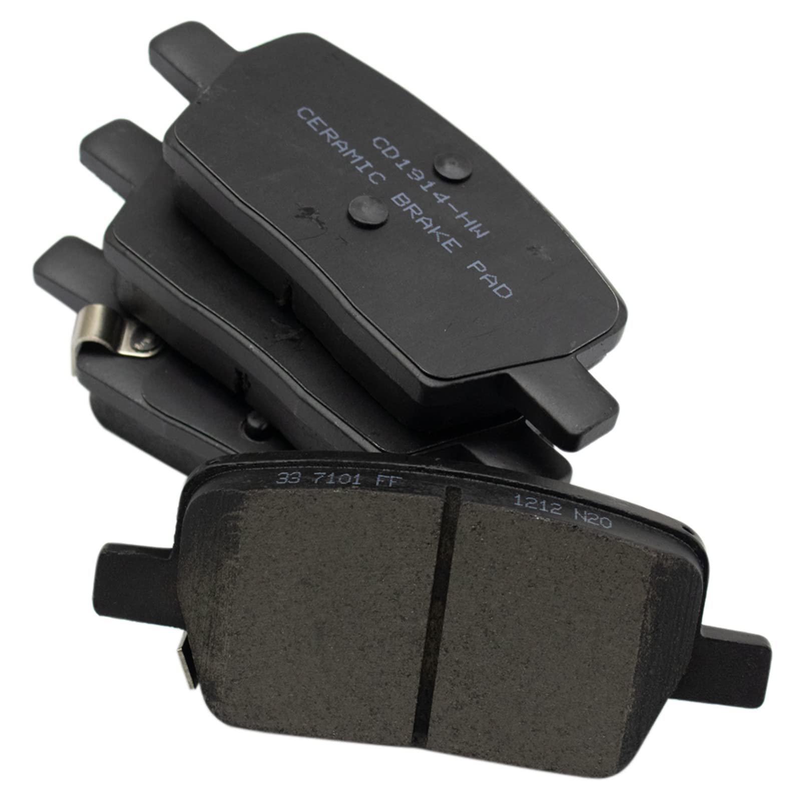 TRQ Rear Brake Pads Ceramic Compatible with 2018-2021 Buick Enclave 2016-2019 Cadillac CT6 2017-2021 XT5 2020-2021 XT6 2019-2021