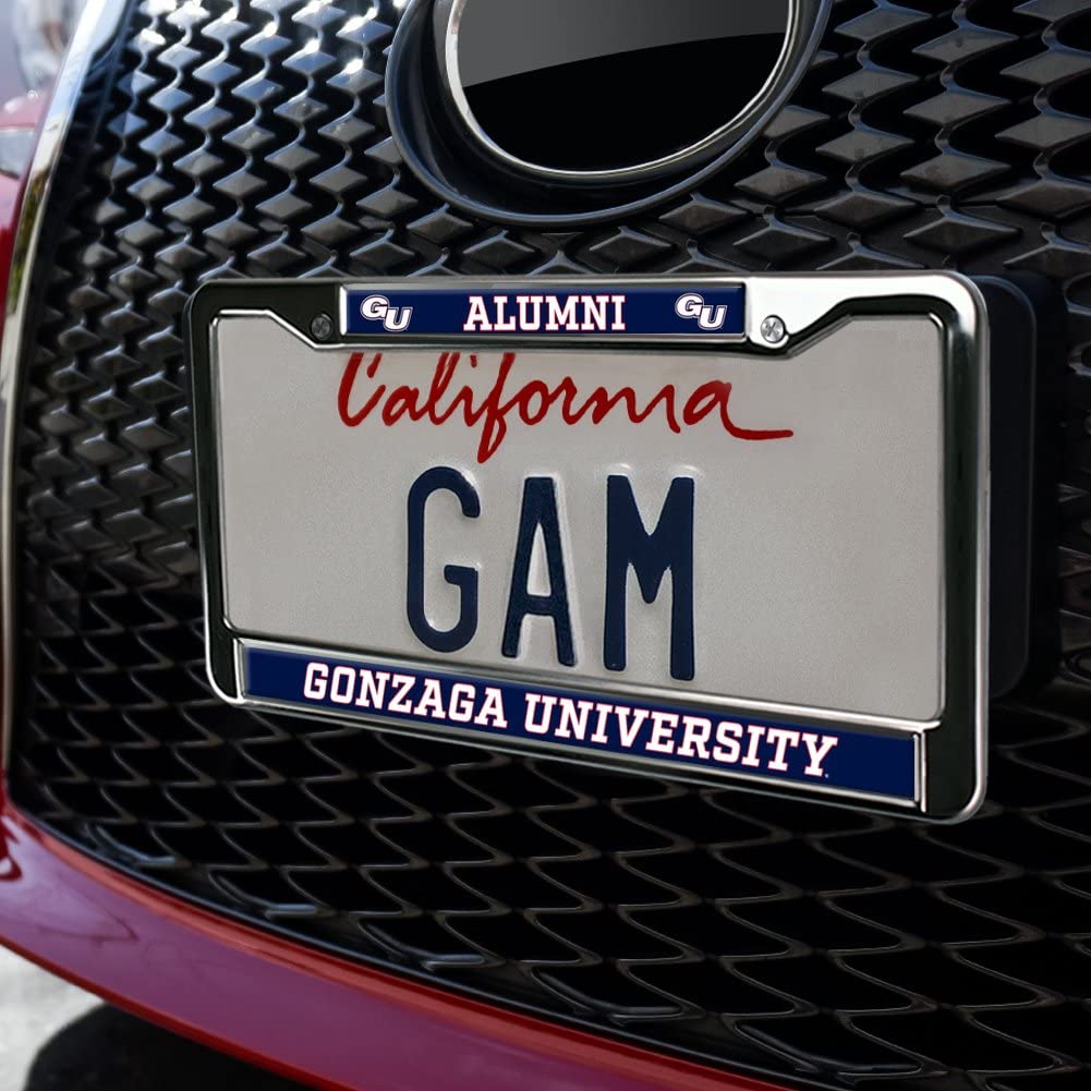 GRAPHICS & MORE Full Size Metal License Plate Frame - Gonzaga University Alumni, One Size