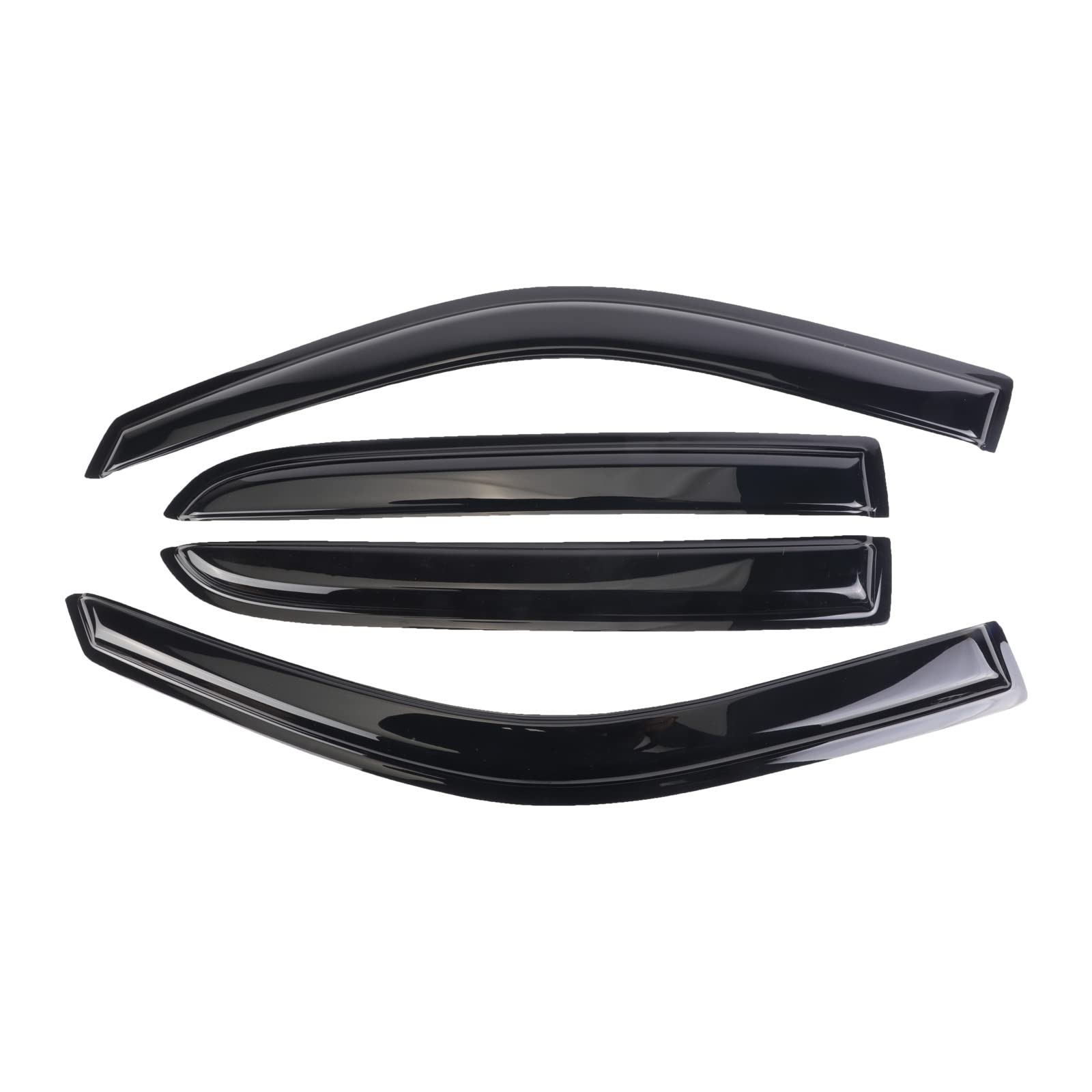 Sontian Window Visor Tape-On Side For 2009-2014 Ford F-150 Supercrew, Window Deflectors For Trucks Rain Guards, Window Visors Fo