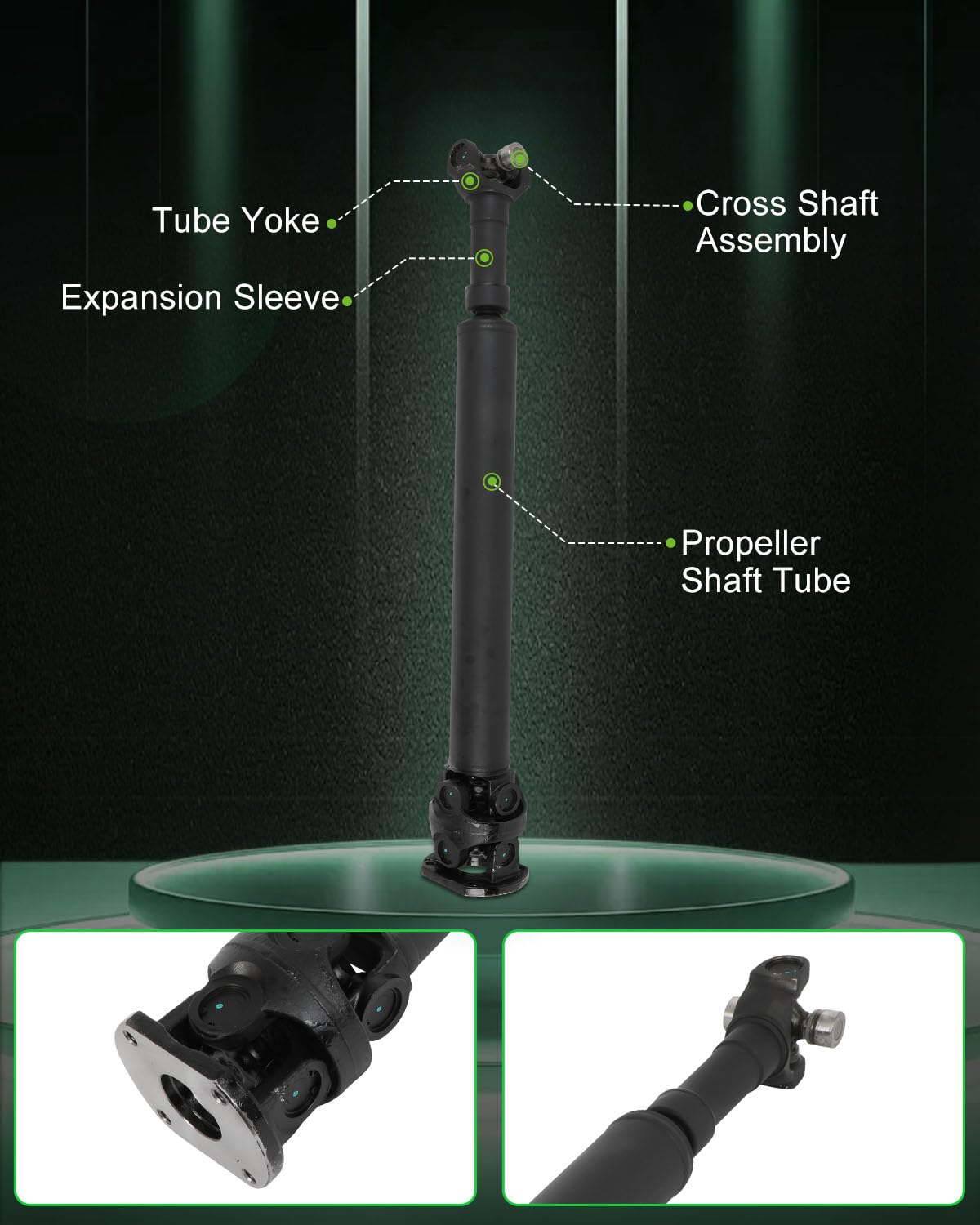 SCITOO?41.5''?Steel Front Driveshaft Assembly Drive Shaft Prop Shaft For Ford Excursion 2000-2005,OE# 3C3Z4A376AA 5C3Z4A376DA 5C