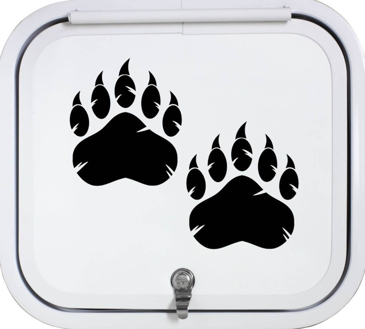 2-Count Grizzly Bear Claw Decal Sticker | G1057
