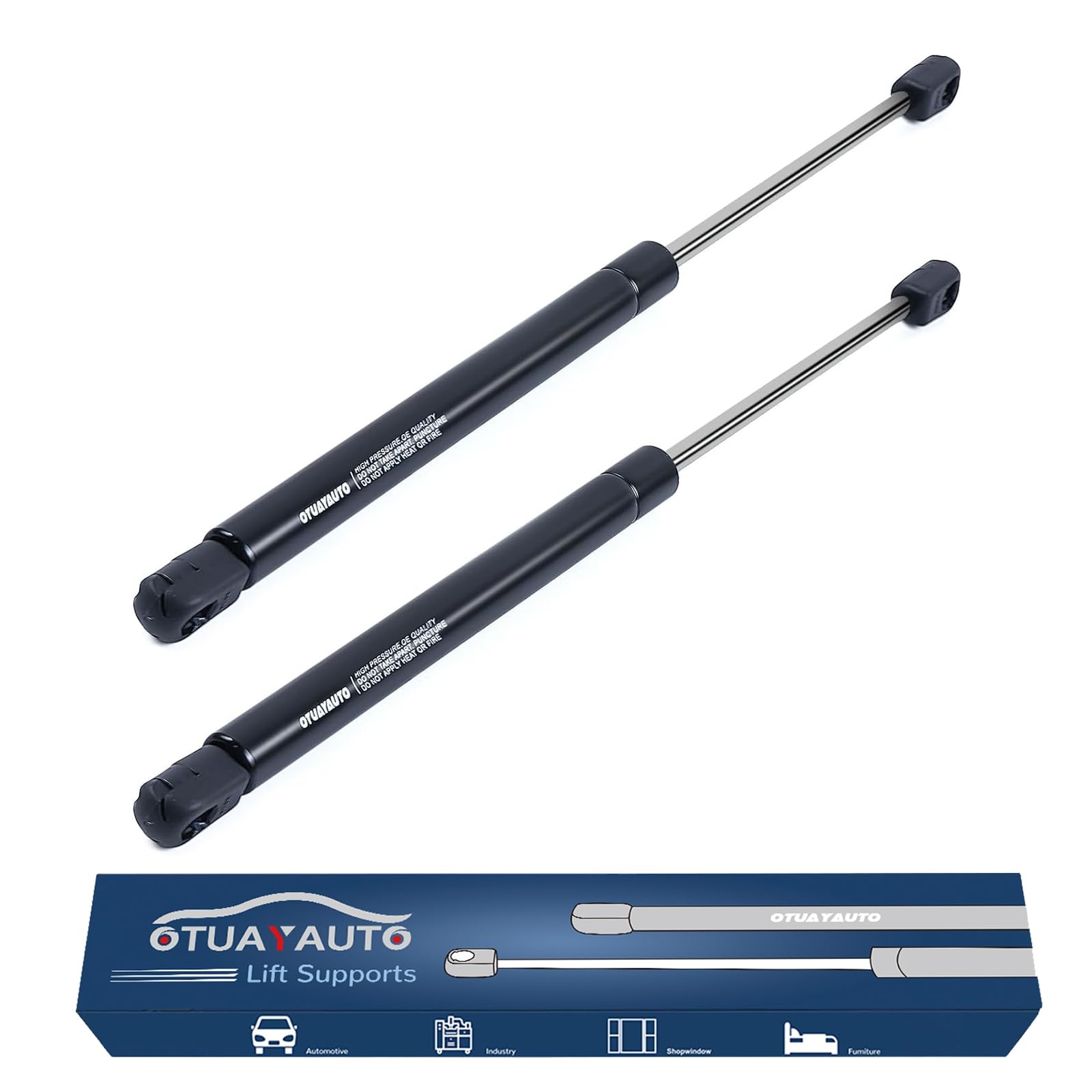 Otuayauto 15 Inch Gas Strut - 445N/100Lbs Universal Lift Support - For Tool Box Shock, Truck Cap Strut, Hydraulic Door Hinge, Ca