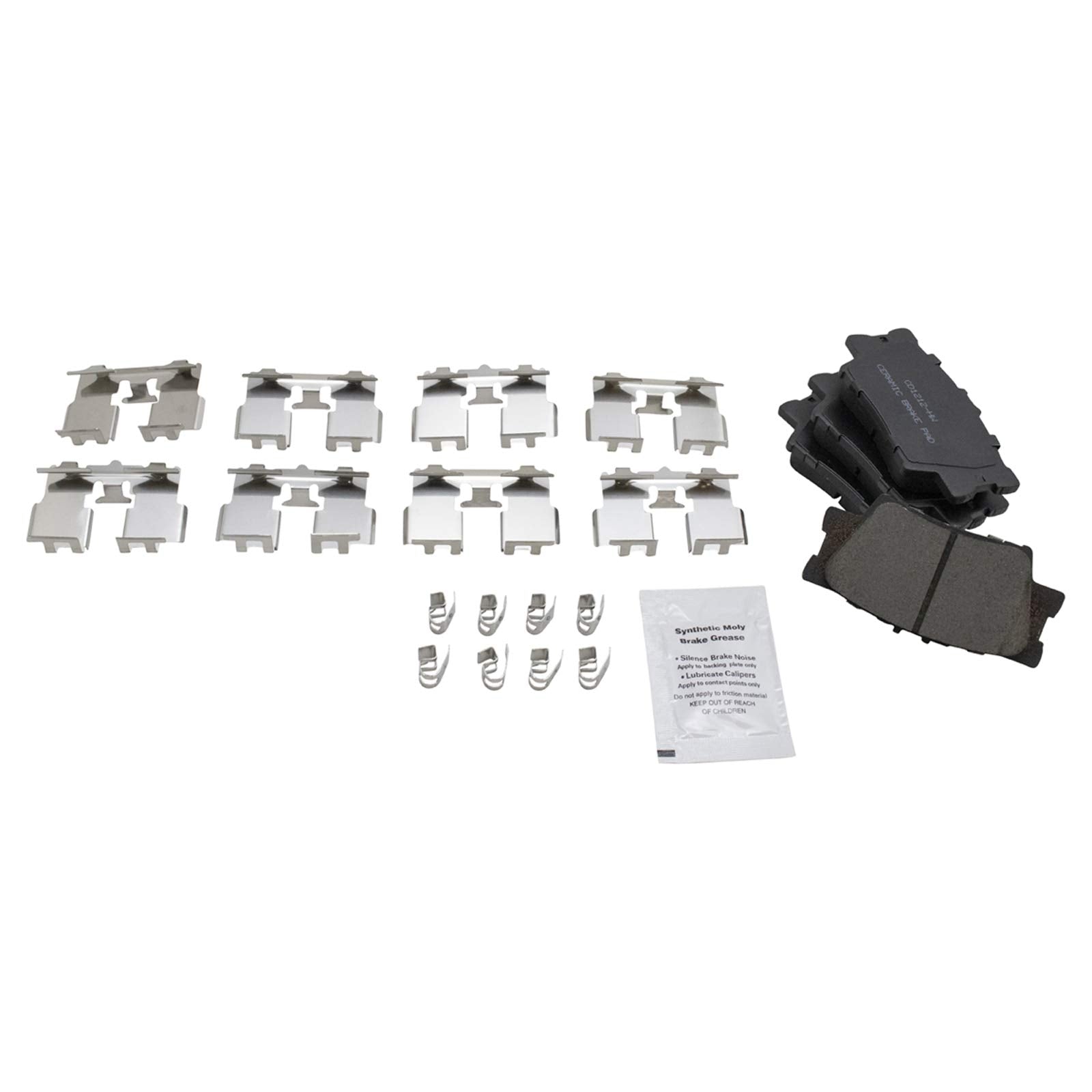 Trq Front And Rear Brake Pad & Rotor Kit Brake Pads Brake Rotor Ceramic Compatible With 2007-2012 Lexus Es350 2008-2012 Toyota A