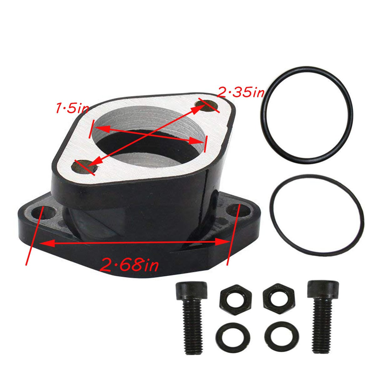 New Yfm350 Carburetor+Intake Manifold For Yamaha Warrior 350 Yfm350 X 1987-2004 Atv Quad Carb Hand Choke