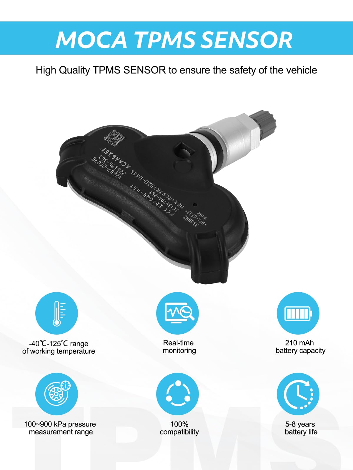 TAUTOY 426070C070 Tire Pressure System TPMS Sensor for Toyota Sienna 2007-2020, Sequoia 2008-2017, Tundra 2007-2017,Yaris 2013-2