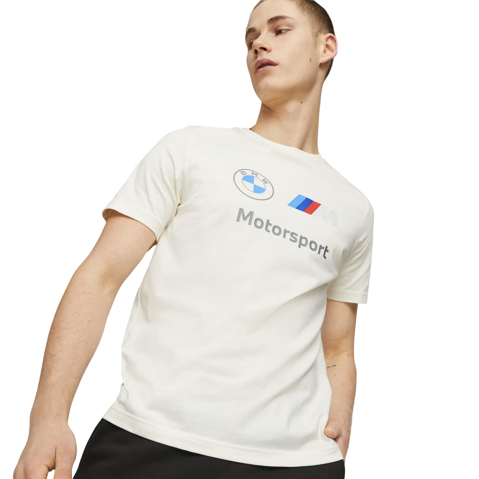 Puma Men'S Bmw M Motorsport Essentials Logo Tee, Pristine 23, Xx-Large