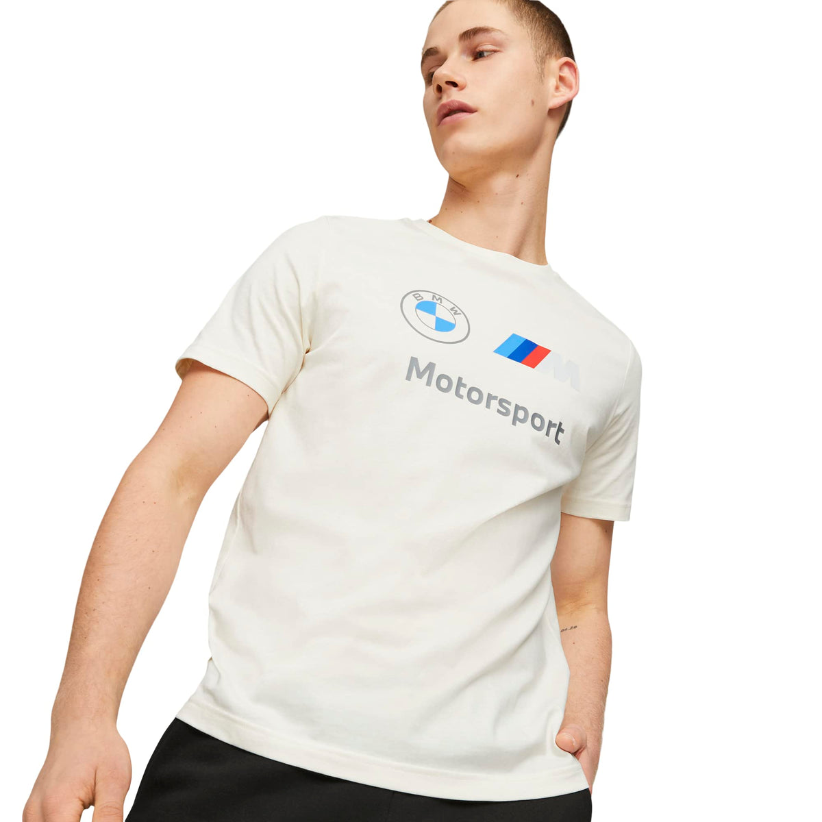 Puma Men'S Bmw M Motorsport Essentials Logo Tee, Pristine 23, Xx-Large