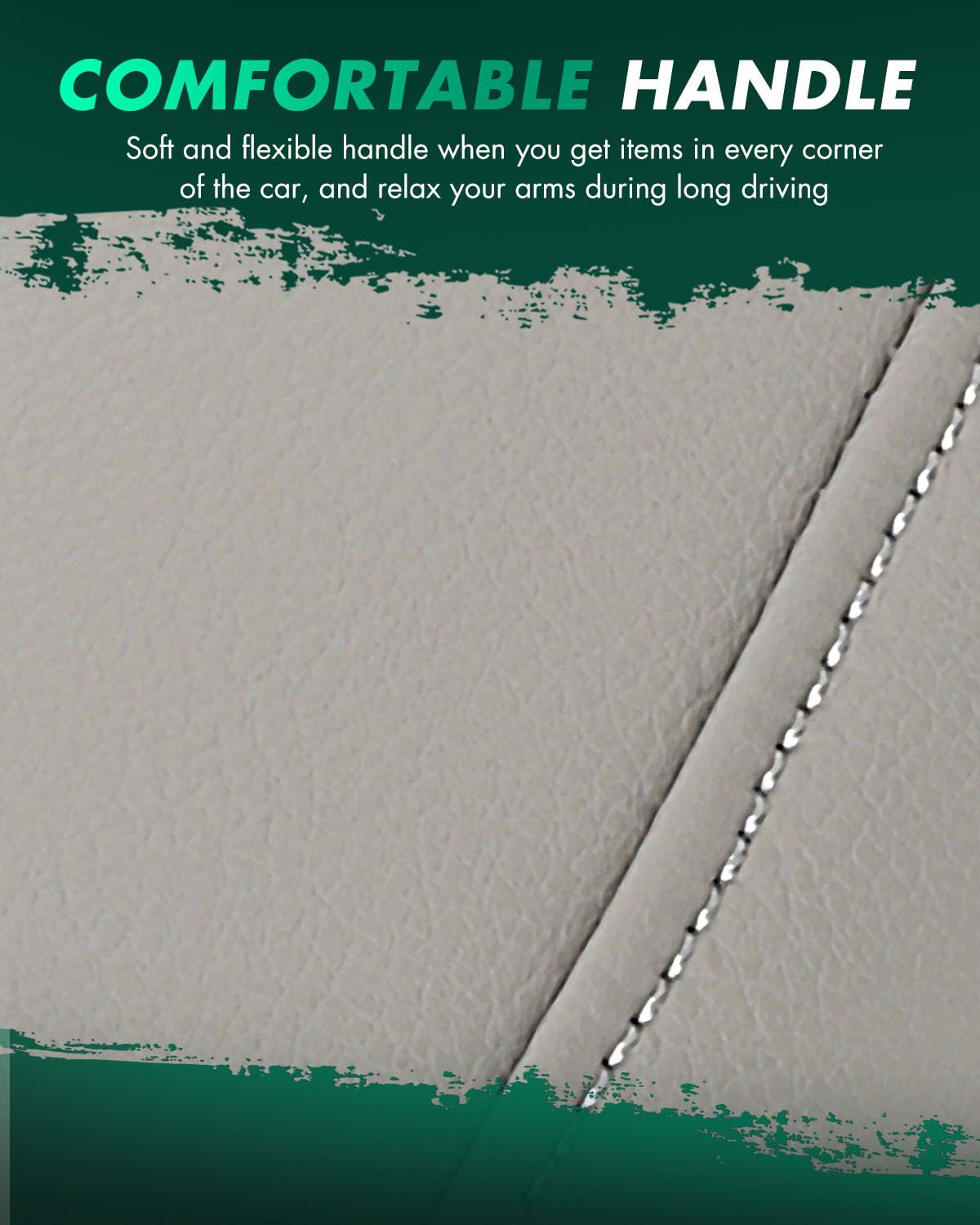 SCITOO Leather Seat Armrest Cover Compatible with 2011-2017 for Toyota for Sienna Gray Leather Part Only Left & Right