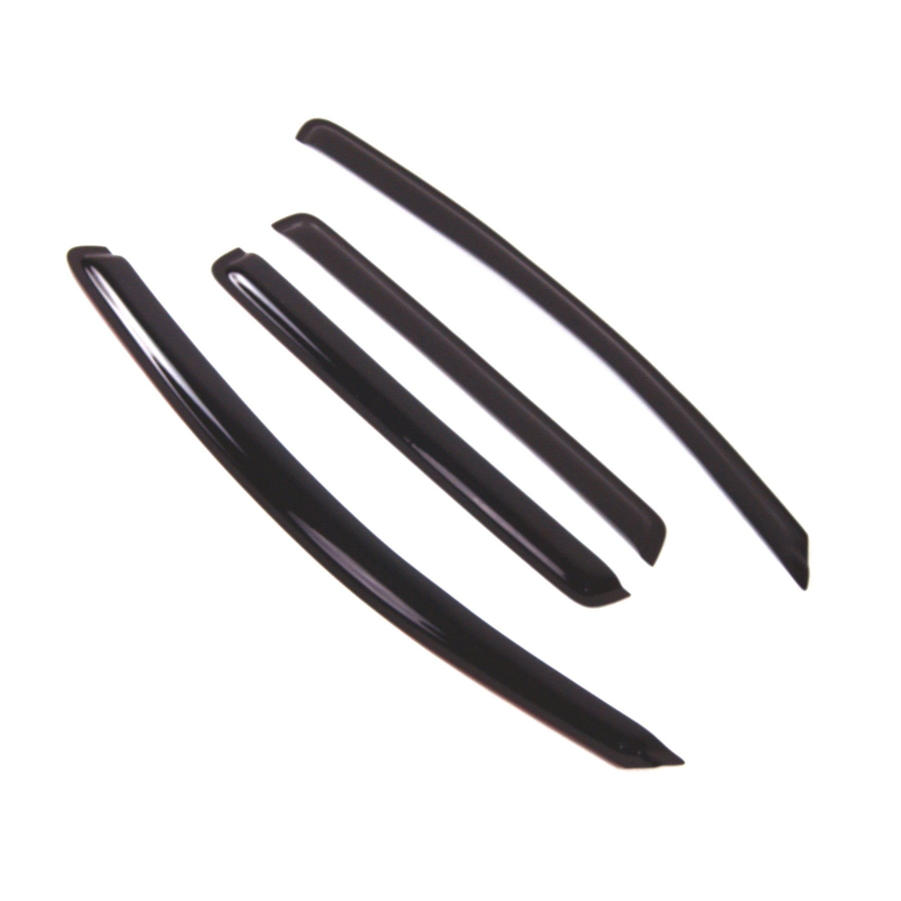Tuningpros Wd2-628 Dark Smoke 4 Pcs Set Window Visor (Outside Mount) Deflector Rain Guard Compatible With 2007-2012 Dodge Calibe
