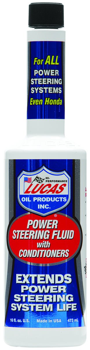 Lucas Oil 10442 Power Steering Fluid With Conditioner, 16 Oz, Bottle, Amber, Liquid