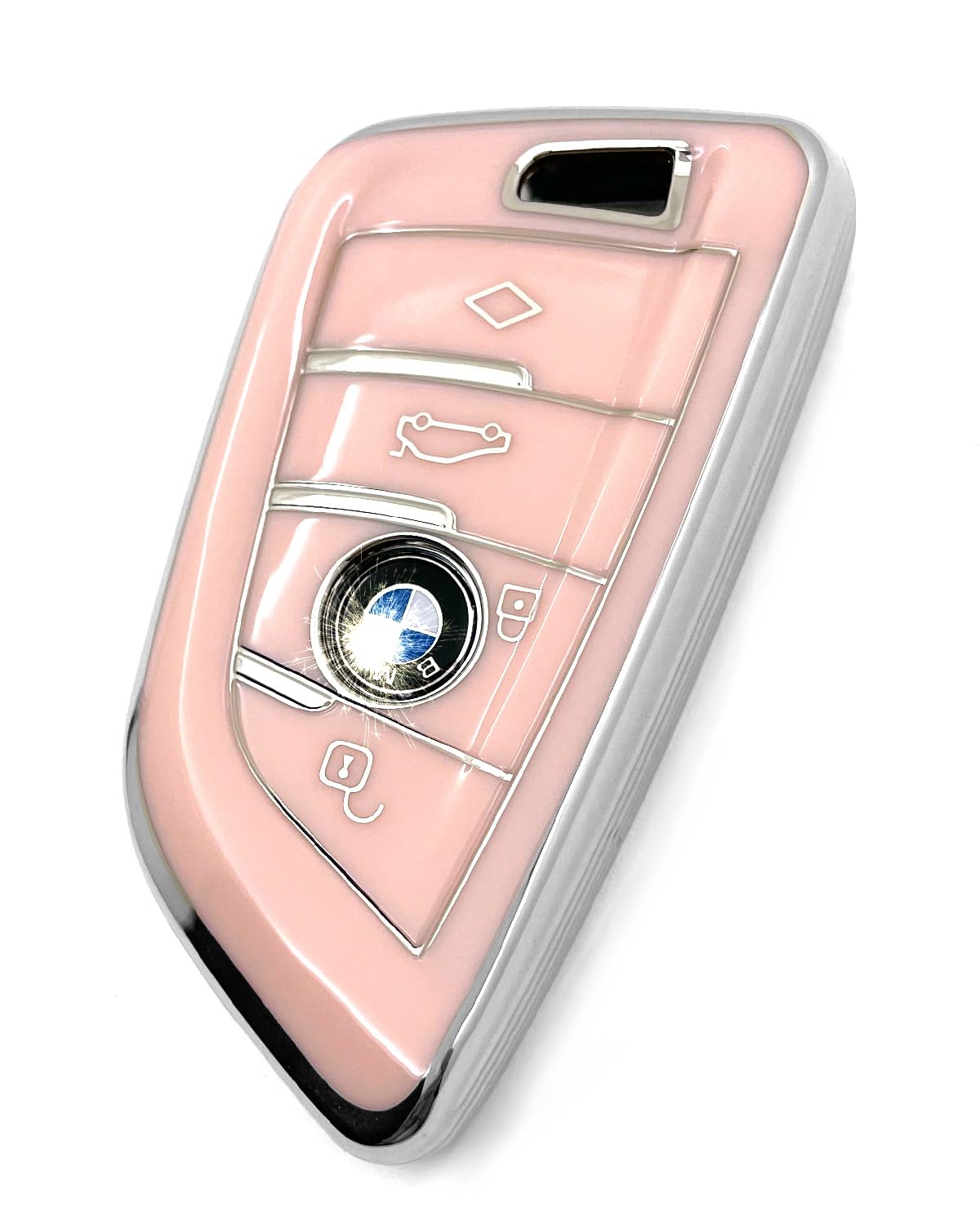 Haoyoumei Advanced Soft Tpu Key Cover Suitable For Bmw X1 X3 X4 X5 X6 X7 M5 M6 1 3 4 5 6 7 Gt3 Gt5 Gt6 Smart Key (Type B Pink Ca