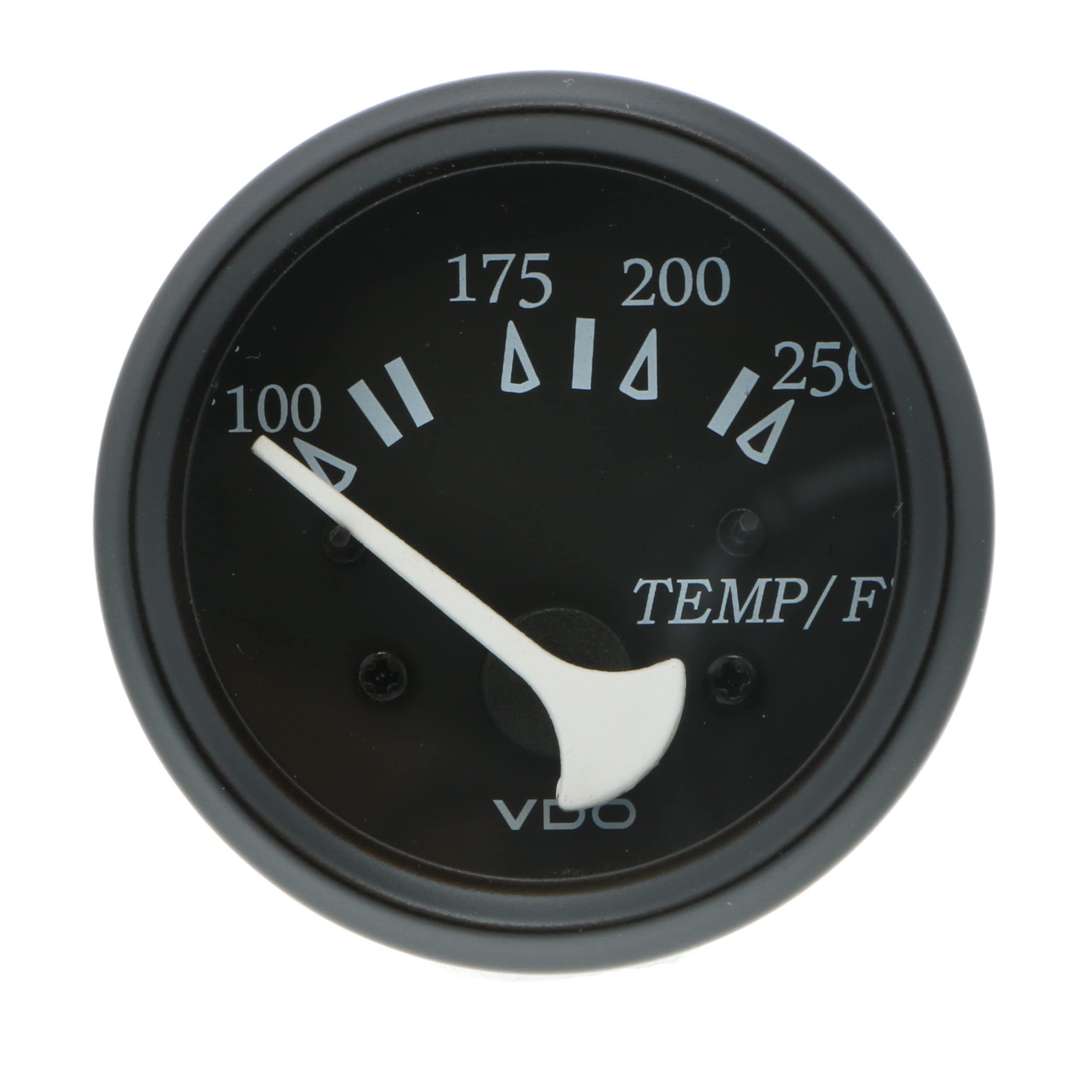 Vdo 310-11801 Cockpit Marine 250F Water Temperature Gauge Use With Marine 450-29 Ohm Sender 12V - Black
