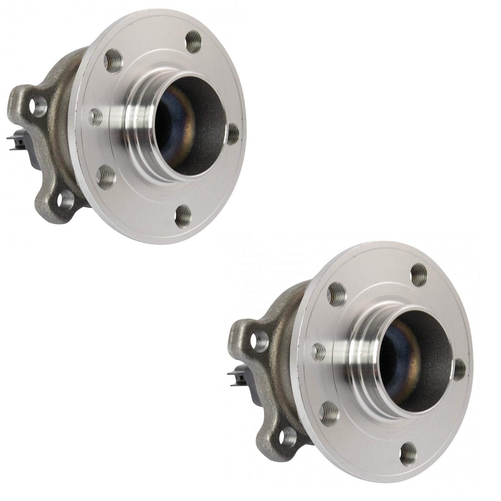 Trq Rear Wheel Hub Bearings Assembly Set Compatible With 2015-2018 Volvo S60 2014-2016 S80 V60 Xc70