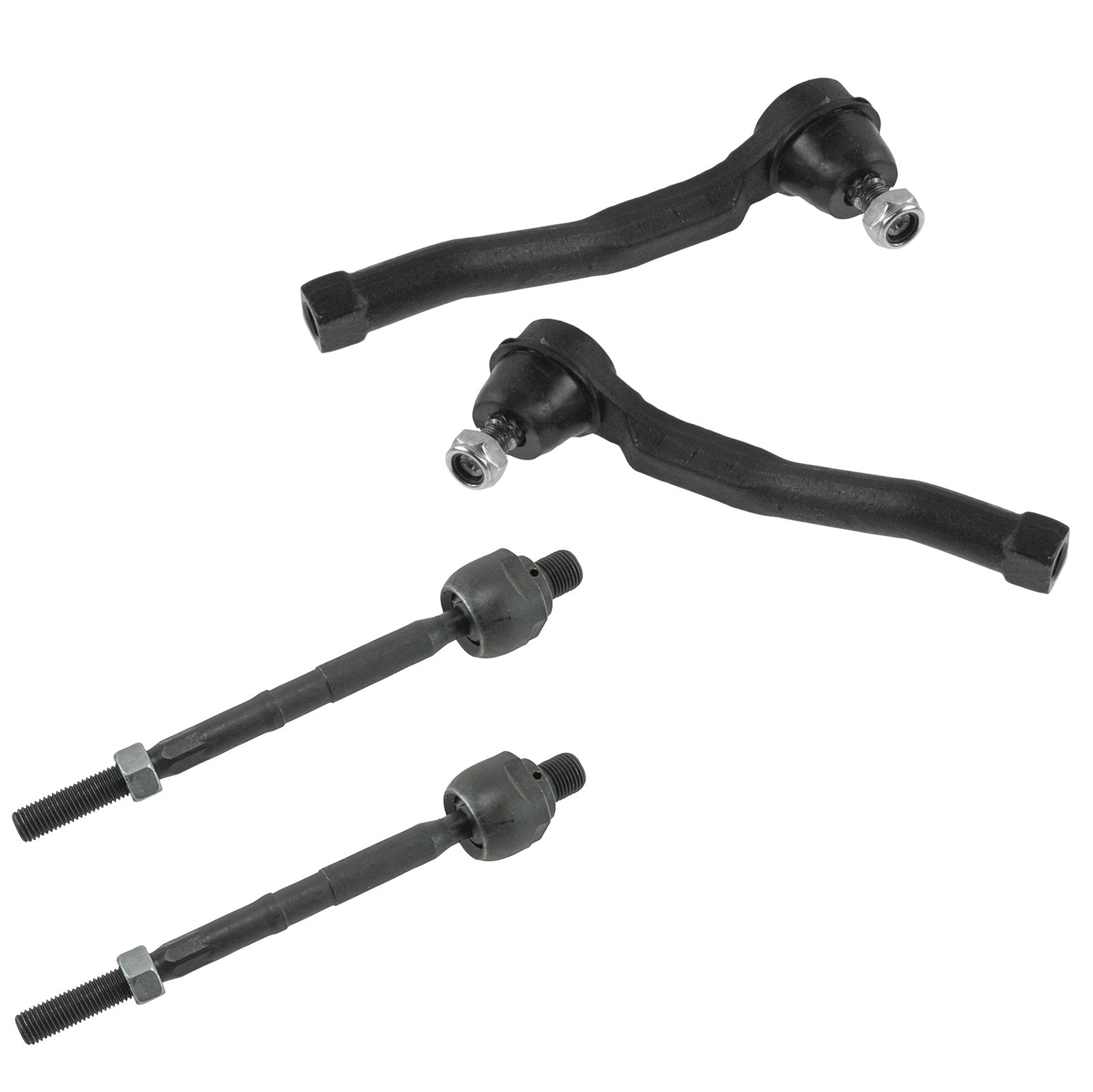 Trq Front Tie Rod Set Compatible With 2004-2011 Chevrolet Aveo 2007-2011 Aveo5 2009-2010 Pontiac G3