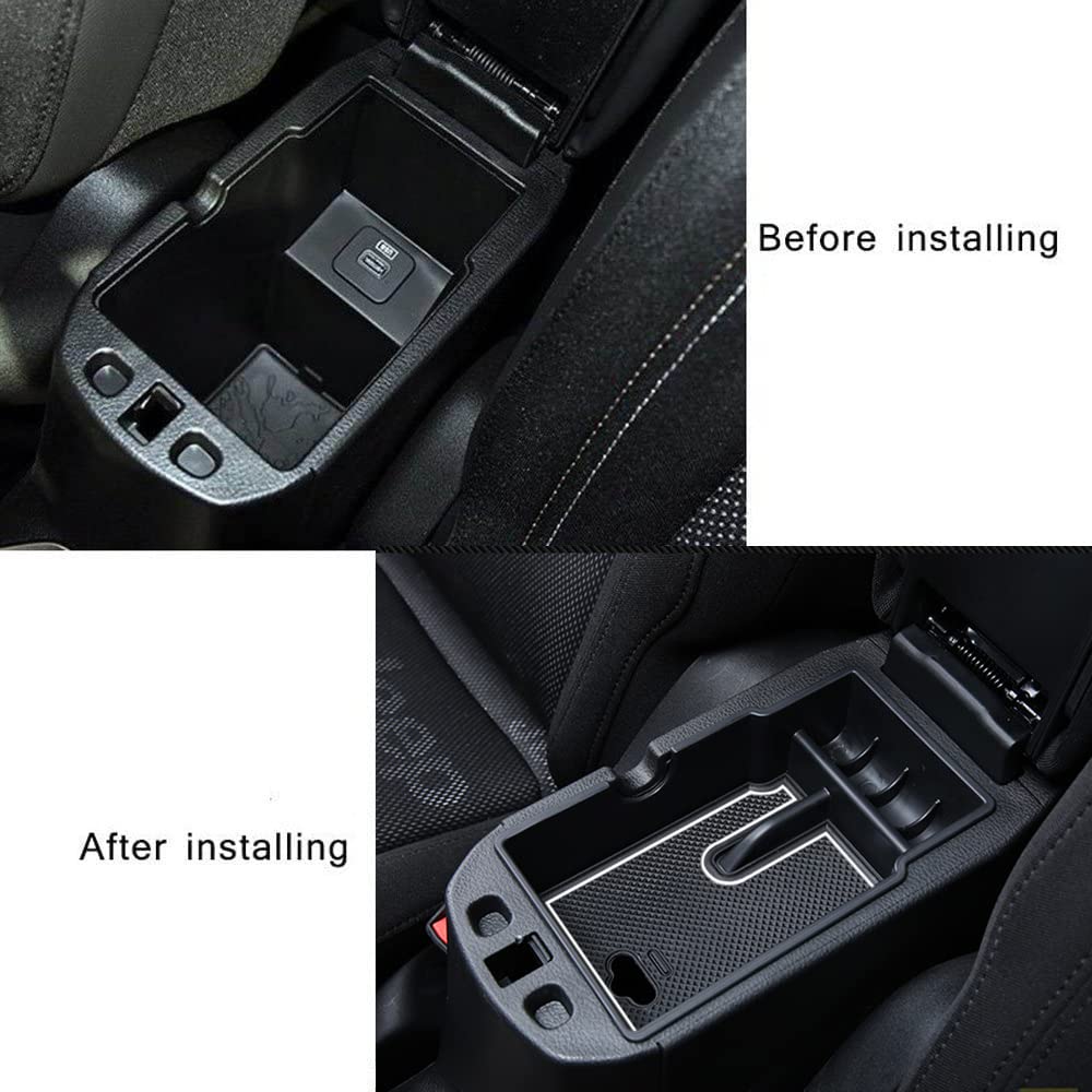 Edbetos Center Console Organizer Tray Compatible With Jeep Renegade Accessories 2015-2019 2020 2021 2022 Armrest Glove Box Secon