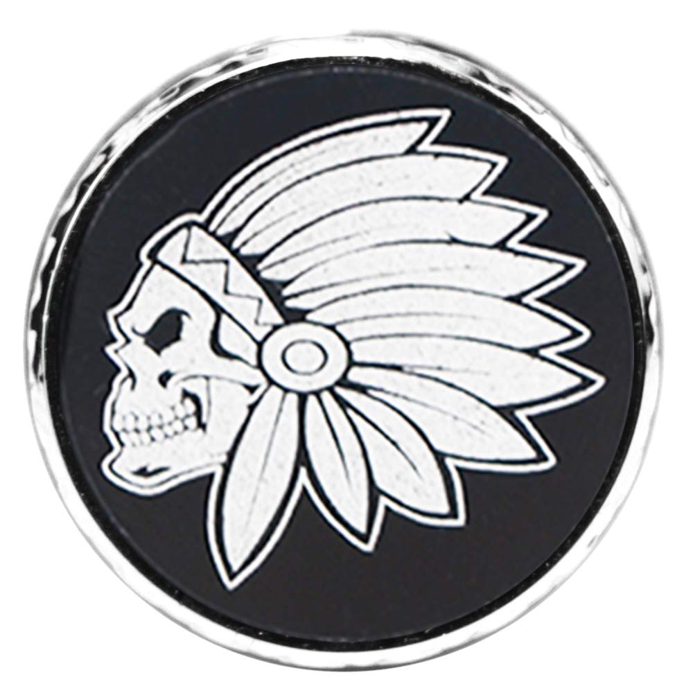 GUAIMI Stainless Knurled Fender Rear Seat Bolt Screw for Indian Chief Roadmaster Scout 2015-2021 - Indian Skeleton-Chrome