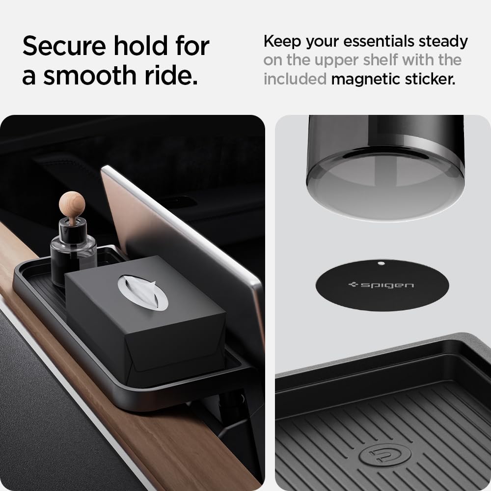 Spigen Under Screen Storage Organizer Designed For Tesla Model 3 & Y 2025/2024/2023 [Not Compatible With Tesla Model Y 2023 Aust