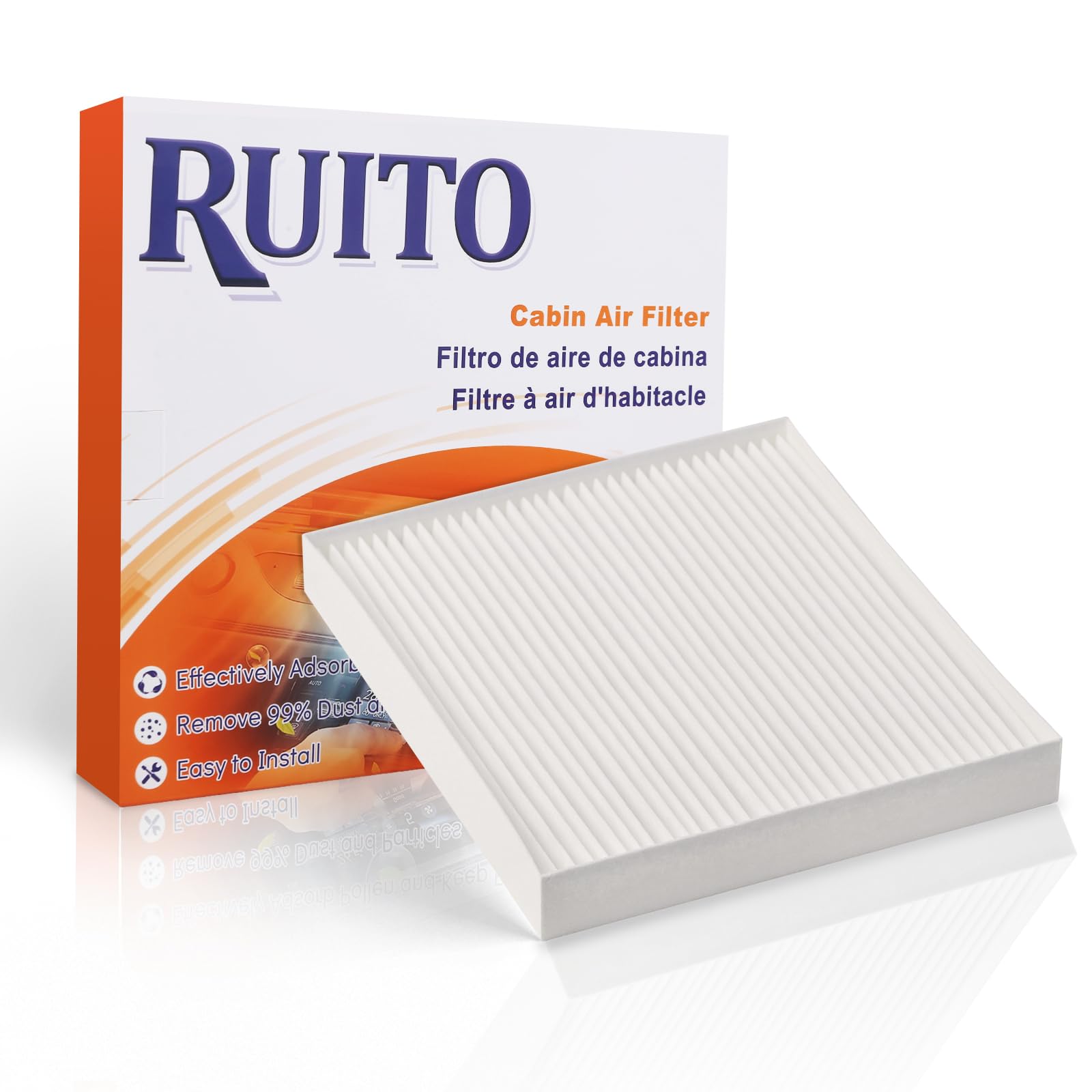 Ruito Cabin Air Filter, Compatible With Azera, Santa Fe, Sonata Gas, Sonata Hybrid, Captiva Sport, Equinox, Cadenza, Optima, Sed