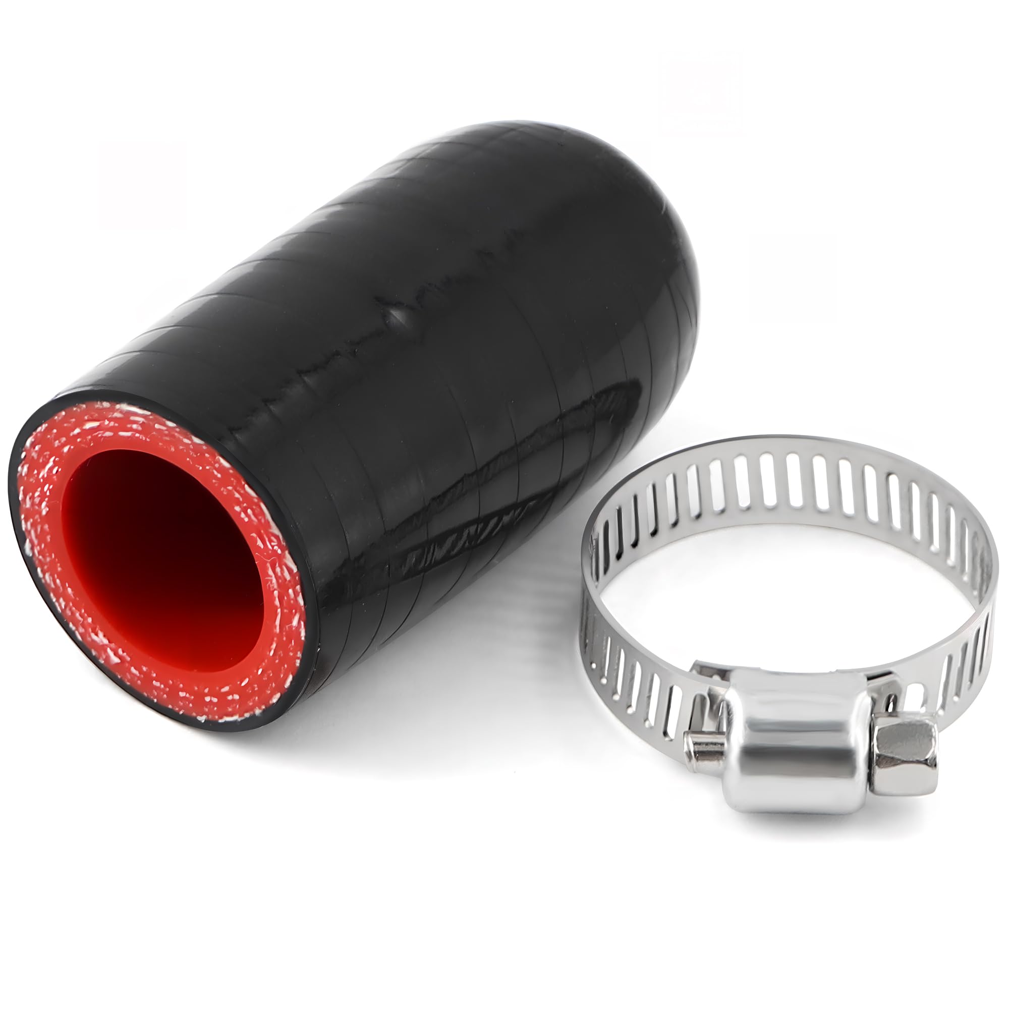 High Temperature 4-Ply Reinforced Silicone Hose Cap ID 7/8 Inch(22mm) Hose End Plug For Turbo Bypass Valve/Vacuum/Fix Leak/Throt