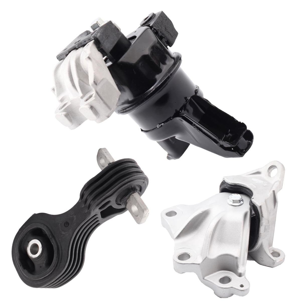 Set of 3 Engine Motor Mount & Trans Mount Compatible with 2012-2013 Honda Civic 1.8L Coupe/Sedan Replacement for A65048 A65021 A