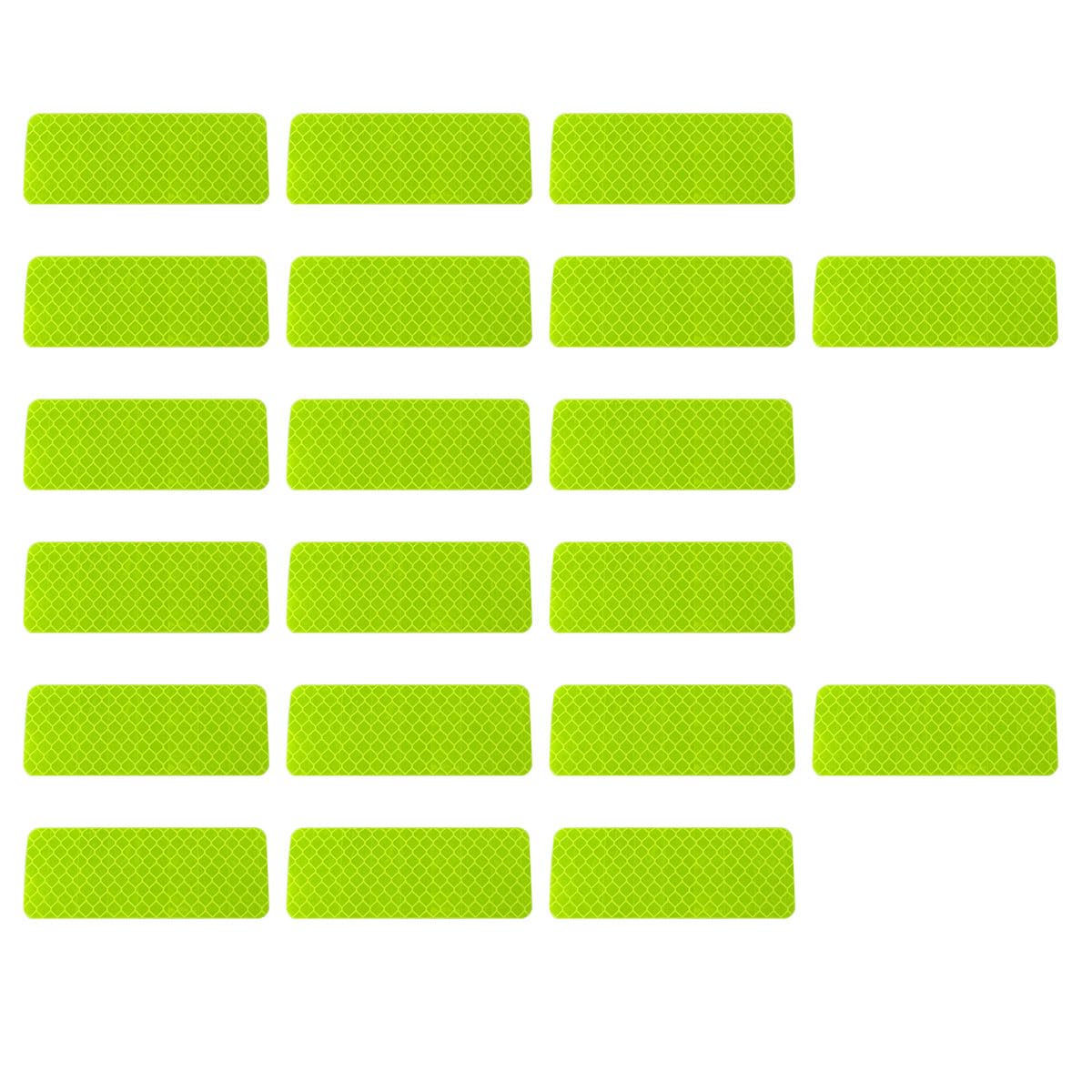 20PCS Car Safety Reflective Stickers, Waterproof Warning Reflective Tape, Night Visibility Reflective Strips for Trailers, Motor