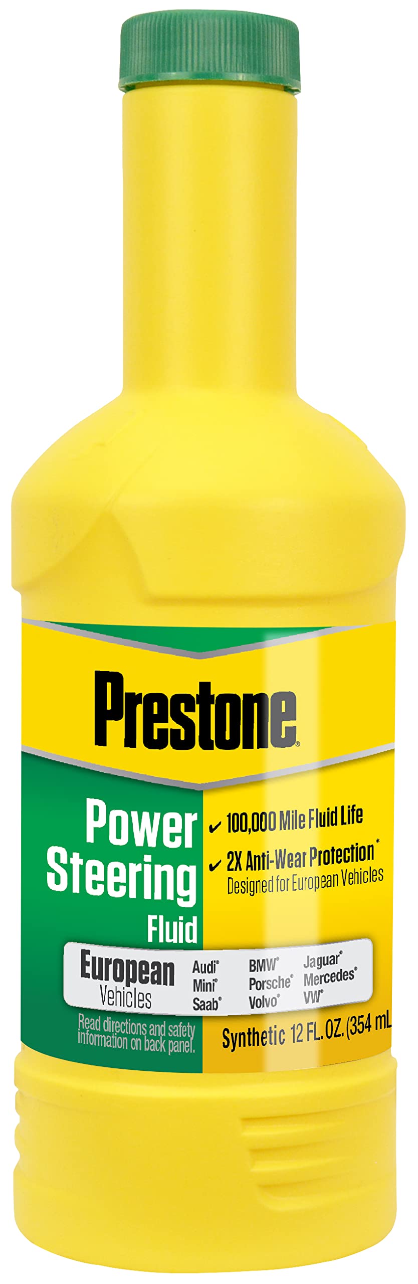 Prestone As268 Power Steering Fluid For European Vehicles - 12 Oz.