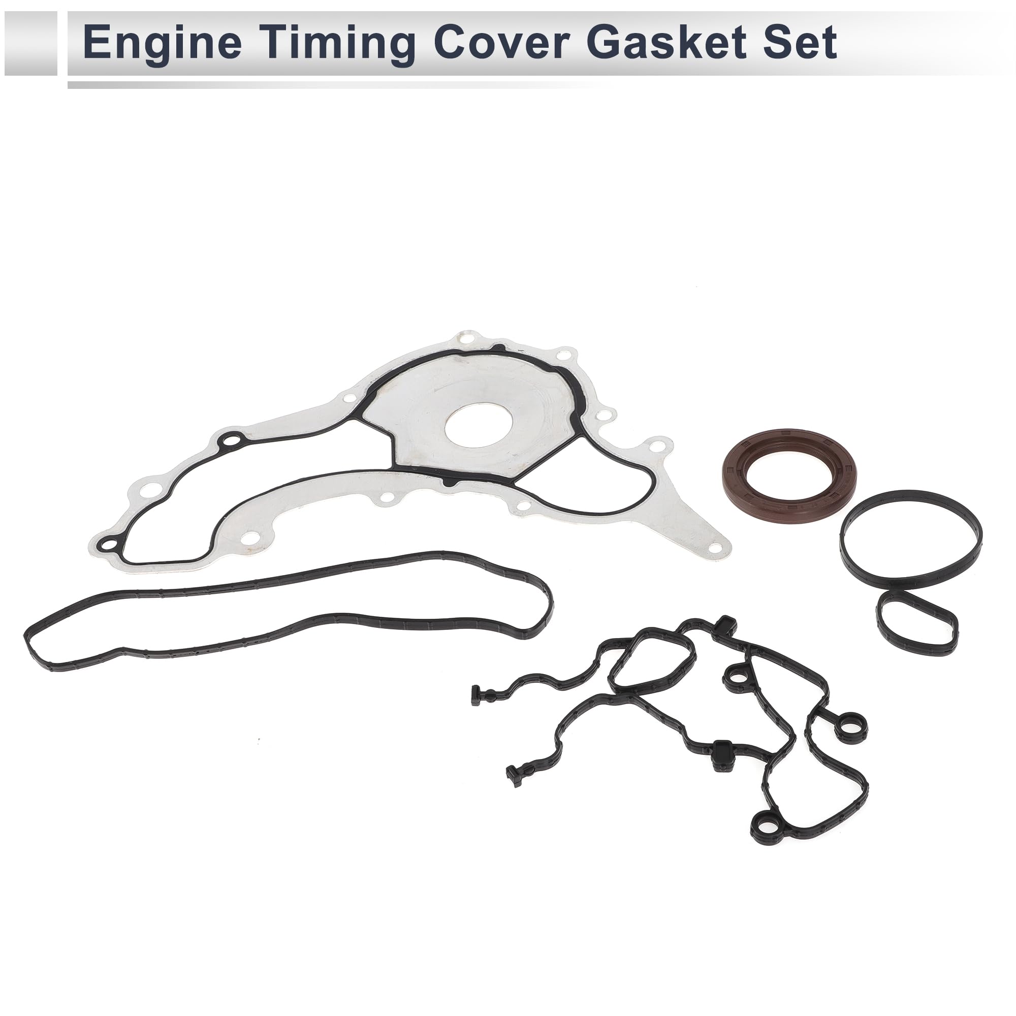 RATCHROLL Engine Timing Cover Gasket Set for Dodge Challenger 2011-2016 3.6L 3.2L Long-lasting Sealing Chain Case Cover Gasket R