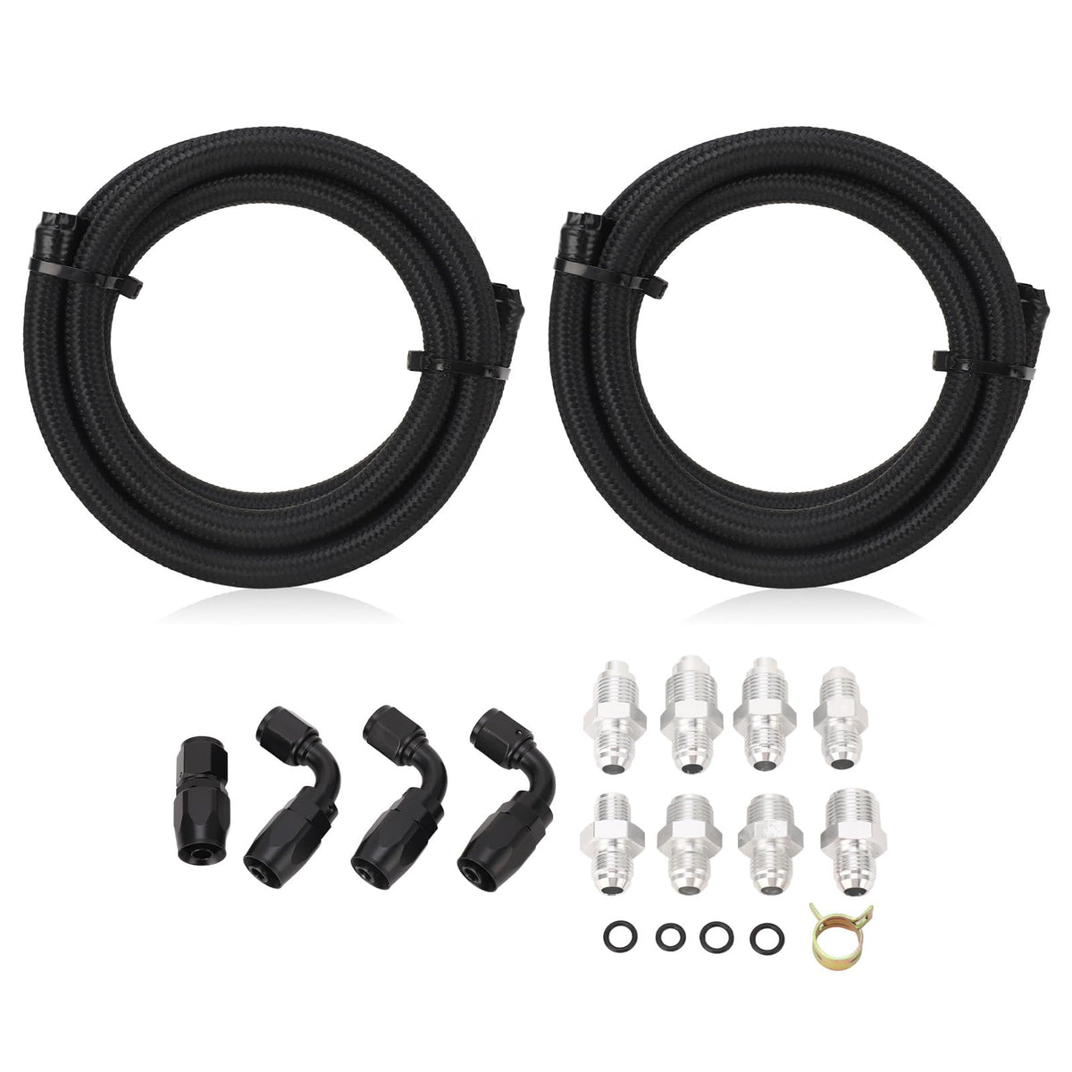 Power Steering Hose, Pump Hose Kit, Universal Power Steering Pump Hose Kit 551082 Low Pressure Return Swap Line For Ls Swap Ls1 Ls3