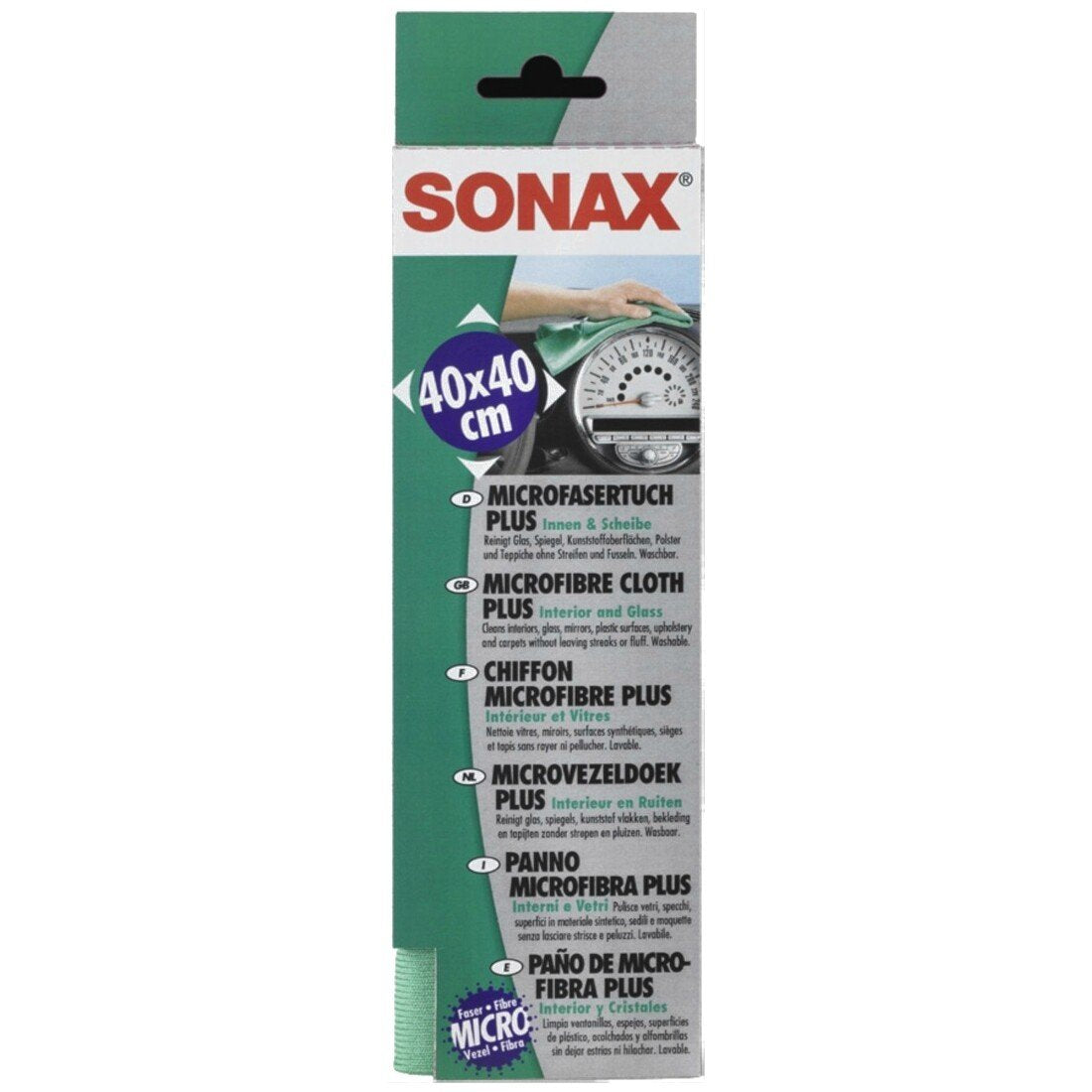 Sonax 1837651 416.500 Microfibre Cloth Plus For Car Interiors And Windscreens