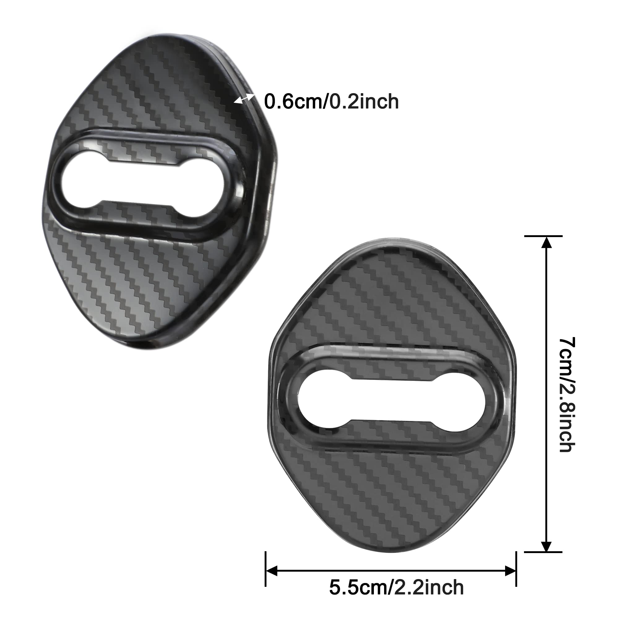 Tomall 4Pcs Car Door Lock Latches Cover Compatible With Honda Accord Civic Cr-V Xr-V Hr-V Ur-V Odyssey Crosstour Pilot Vezel Sta