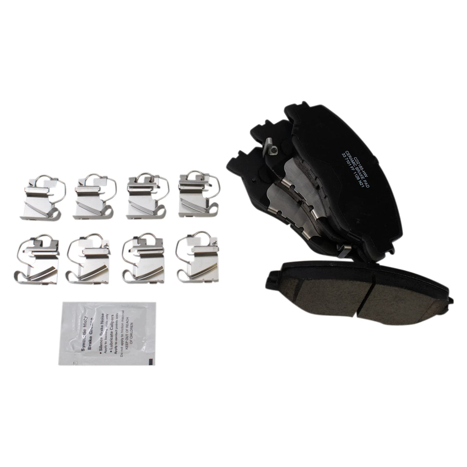 TRQ Front Brake Pads Ceramic Compatible with 2022 Honda Civic 2019-2022 Insight